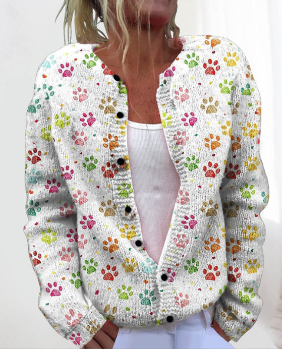 🌸【M-4XL】Teplý a pohodlný, ideální na podzim, Nový, módní a pohodlný dámský kardigan -4159056