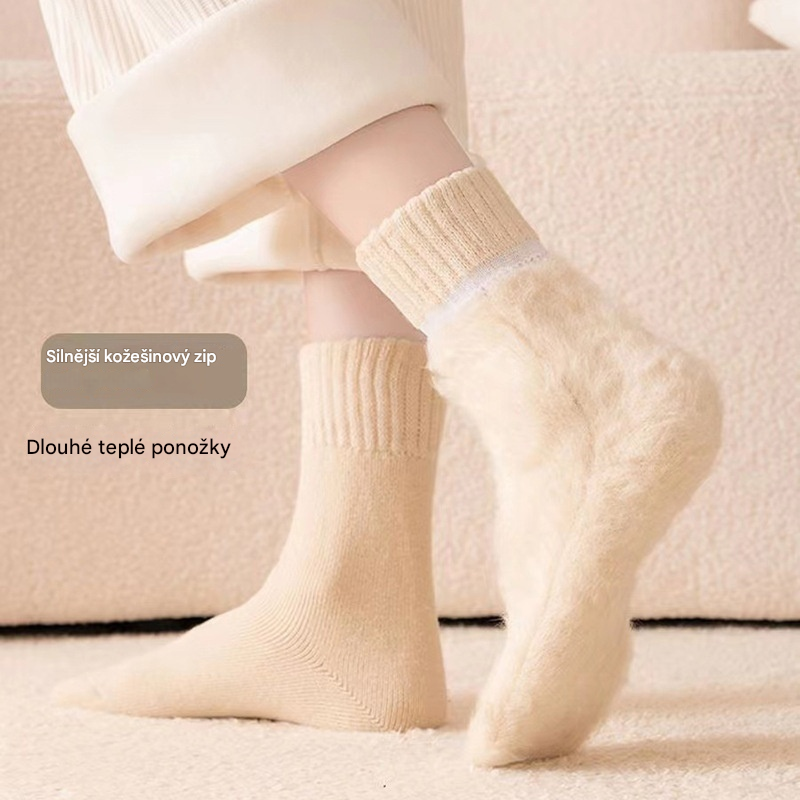 🔥【Kupte 3 kusů, dostanete 3 zdarma】🧦Silné a teplé vlněné ponožky na zimu, super silné a hřejivé, elastické, velikost 35-42