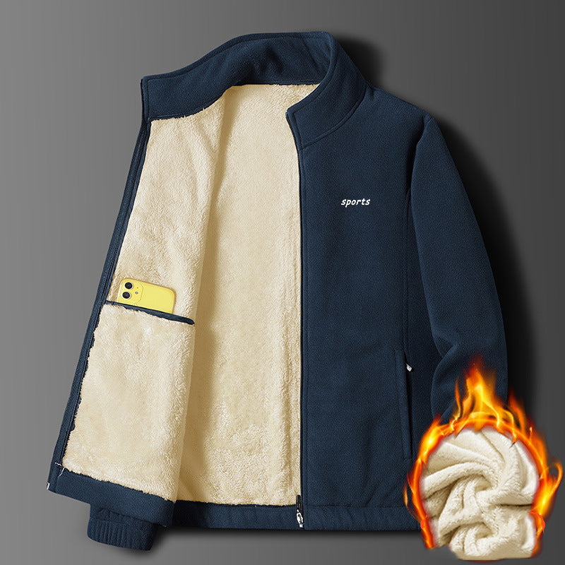 ⛄50% отстъпка🔥【M-5XL】Ново мъжко яке от дебела овча кожа за есен и зима, топло, удобно и ветроустойчиво, зимен аксесоар ✅️Плащане при доставка