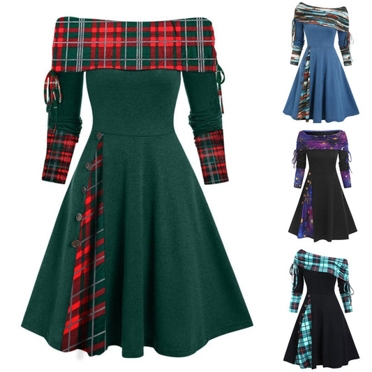 👗 50% popusta🔥【S–3XL】Nova jesensko-zimska haljina s dugim rukavima i asimetričnim krojem na jedno rame ✅️Plaćanje pouzećem