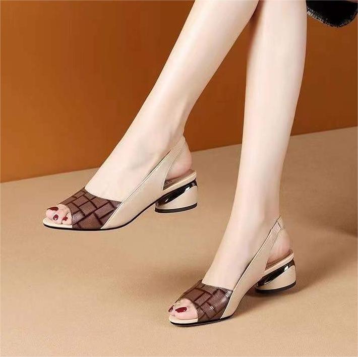 💖👡【50% sleva 🔥】【35-43】Letní dámské římské sandály Nový styl Otevřené sandály s vysokým podpatkem