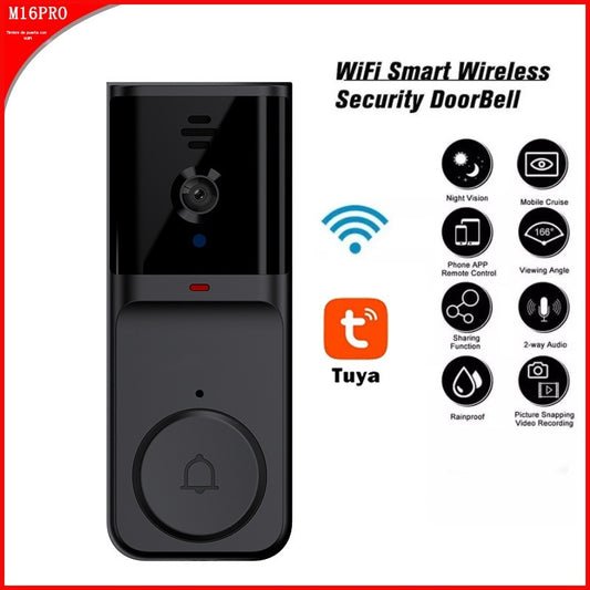 🔥Bezdrátová zvonková kamera: 1080P, úhel záběru 170°, 4,3palcová obrazovka, vodotěsná ochrana IPX65 pro venkovní použití, noční vidění