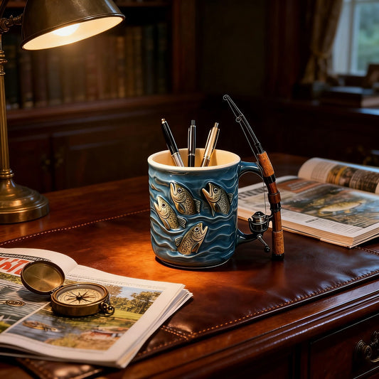 🎣☕Чашата мечта на всеки рибар - перфектният подарък както за вода, така и за дома