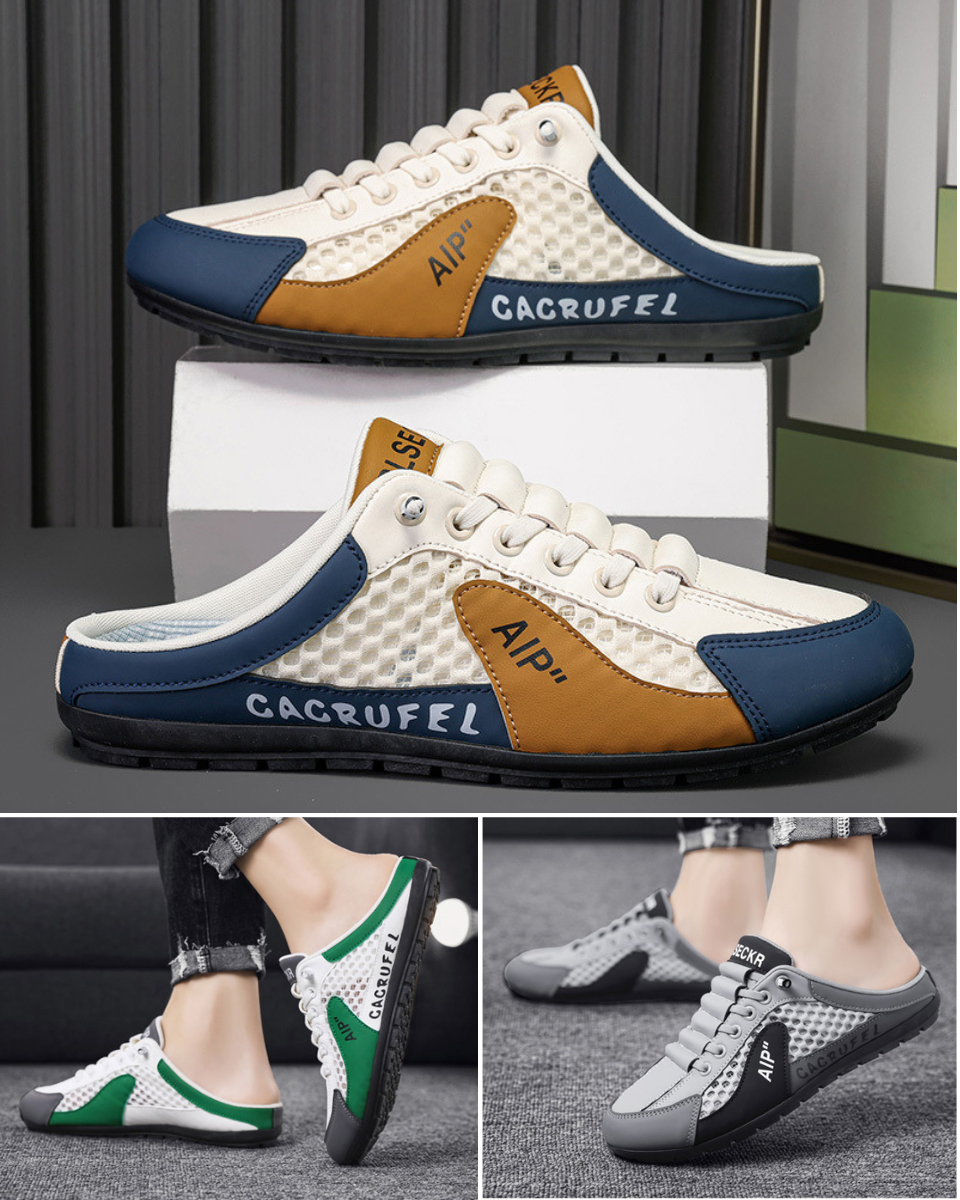 👟🔥【Letní akce-50% sleva】【39-44】🏆 Nová letní pánská sportovní obuv neformální pantofle-nová prodyšná a deodorační látka