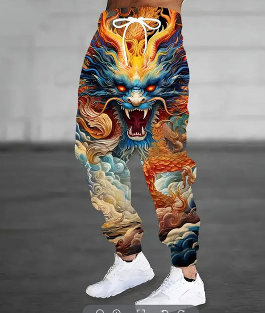 🔥【S-6XL】2025 nové módní pánské kalhoty s 3D digitálním potiskem 4089662