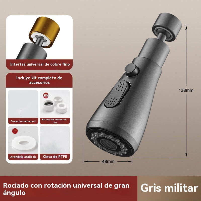 🚰Compra 1 y llévate 1 gratis🔥【Cartucho de filtro gratis】Boquilla de filtro de grifo giratoria de 360°