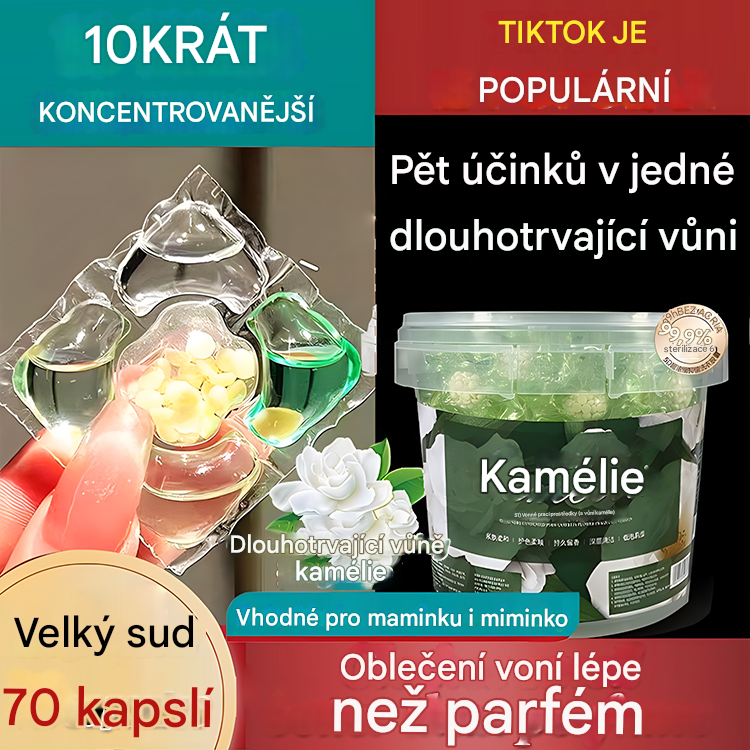 💖🧚♀️【-50% zniżki🔥】【✨70 szt.✨】💦Super duże wiadro pięciu w jednym perfumowanych perełek do prania, długotrwały zapach, silna dezynfekcja
