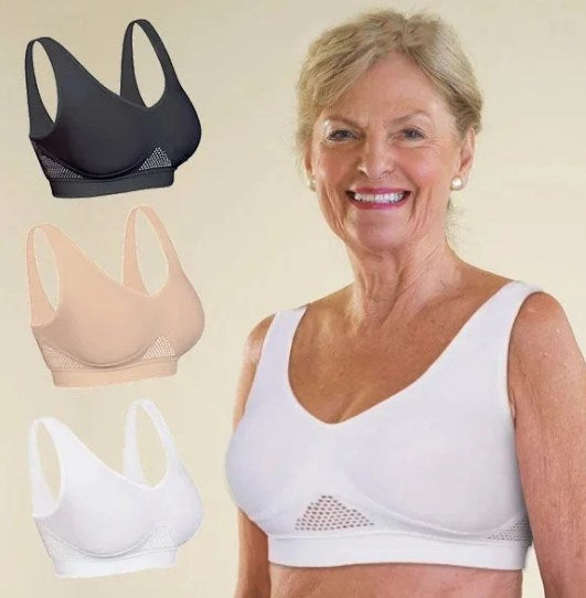 🎉🌈【Paquete de 4】【40-120 kg】Sujetador nuevo, suave y cómodo, talla grande, transpirable y fresco ✨❤️✅Pago contra entrega ✅2 artículos con 70% de descuento
