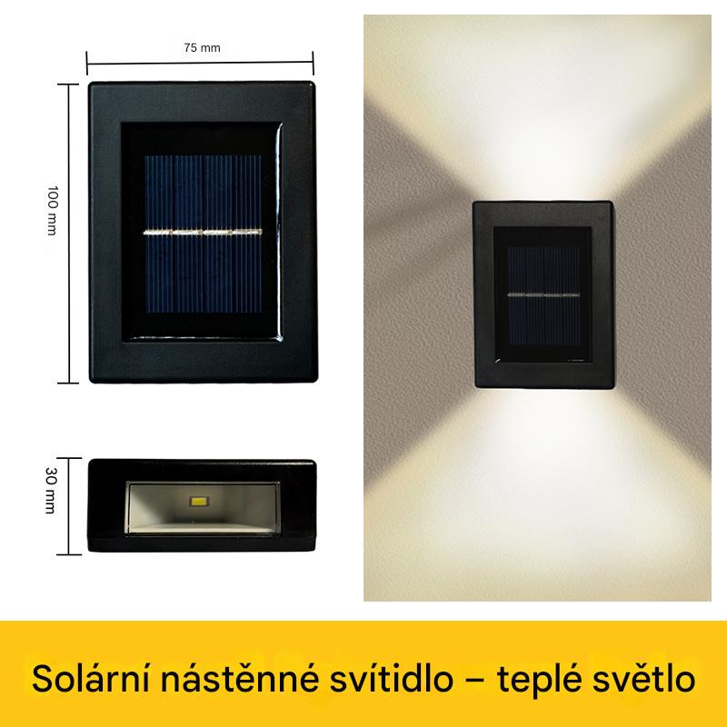 💡💡【Kupte 1 a získejte 1 zdarma🔥】【Sleva 48% 🔥】Solární venkovní nástěnné světlo pro zahradu, dekorativní oboustranné osvětlení stěn, odolné proti dešti