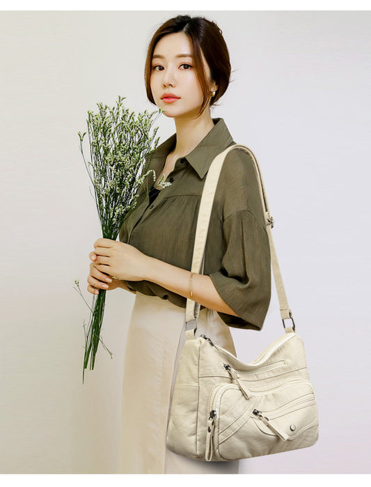 🔥【Časově omezená nabídka】2025 nová dámská vícekapsová taška, velká kapacita, lze ji nosit na jednom rameni nebo přes tělo