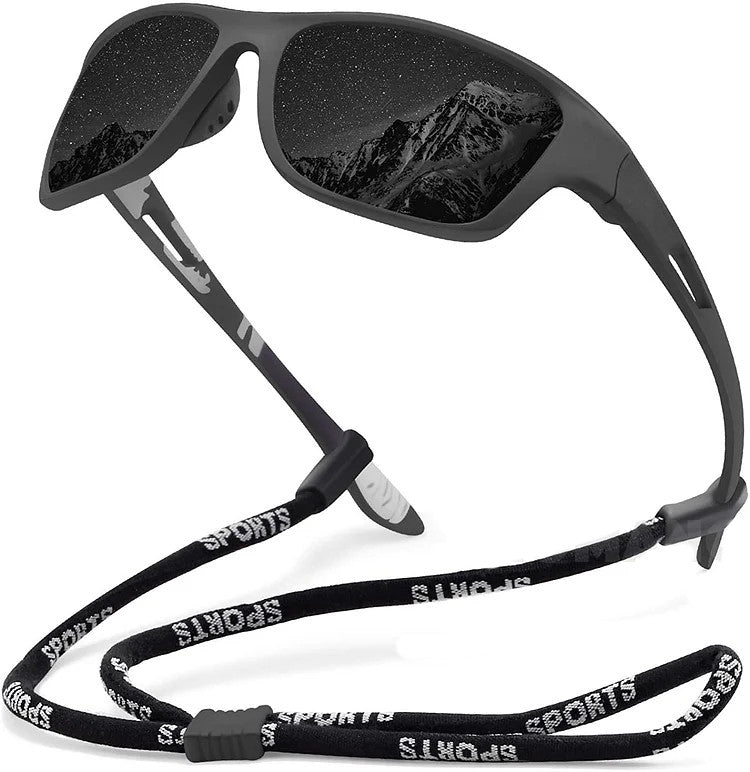 🚵♂️😎【Reducere 50% 🔥】🕶⚡ Ochelari de soare sport pentru bărbați, polarizați, cu lentilă reflectorizantă reală, moderni și rezistenți la praf, ideali pentru ciclism în aer liber