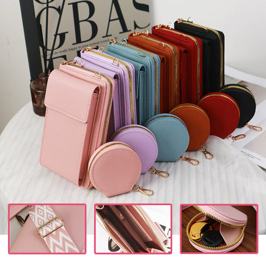 👜 50% sleva🔥 Dámská crossbody taška na mobilní telefon s širokým popruhem ✅Dobírka