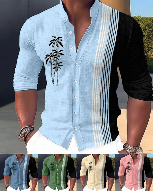 🔥🔥【S-6XL】🌴Nové styly pro jaro a léto 2025, pánské stylové ležérní bavlněné košile