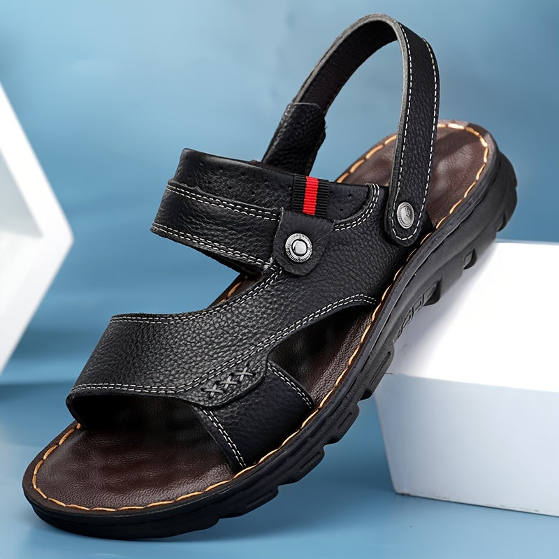 🌴👞【Sleva 50 % 🔥】【38–44】Letní pánské sandály z pravé kůže s dvojím způsobem nošení