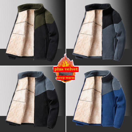 🐏🔥Kedvezmény -43%🔥【M-8XL】Férfi télikabát báránybőr béléssel, meleg és vastag