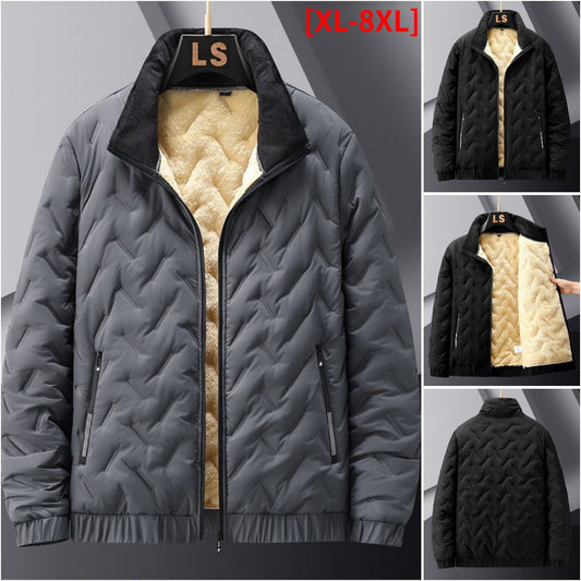 🔥 Отстъпка -47% 🔥【M-4XL】Мъжко зимно яке от кадифе и памук с допълнителен обем