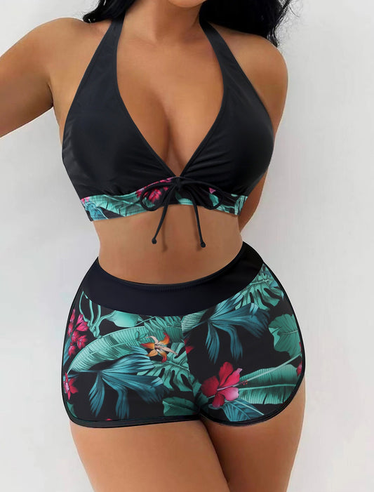 🌴【S-3XL 】👙Nové plus size bikiny s potiskem