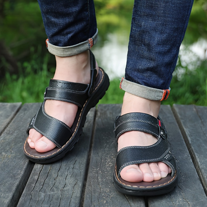 🌴👞【Sleva 50 % 🔥】【38–44】Letní pánské sandály z pravé kůže s dvojím způsobem nošení