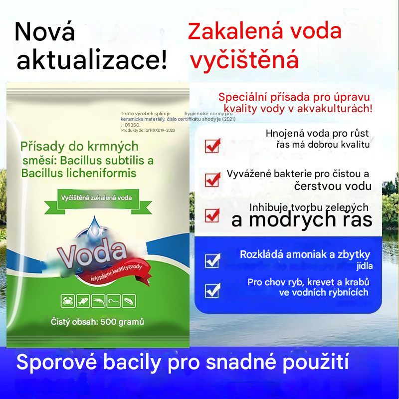 🐟【Kupte 1 a získejte 1 zdarma 🔥🔥】Prémiový prášek pro jezírka 🌊 Čistič vody a kontrola řas