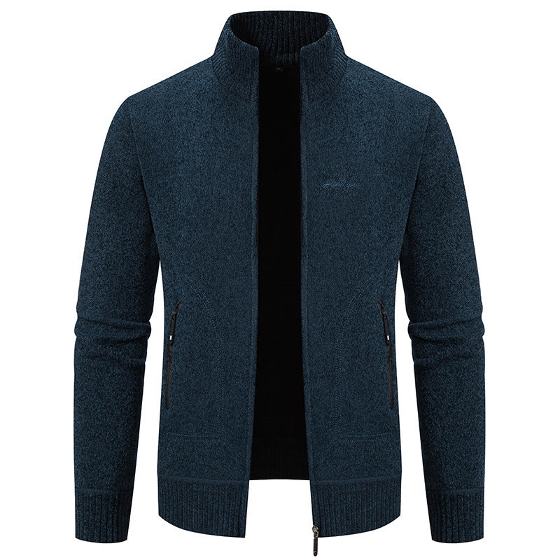 ⛄ Sezónní sleva -46% 🔥🔥【S-4XL】Nový pánský pletený kardigan, zateplený, s límcem, business casual
