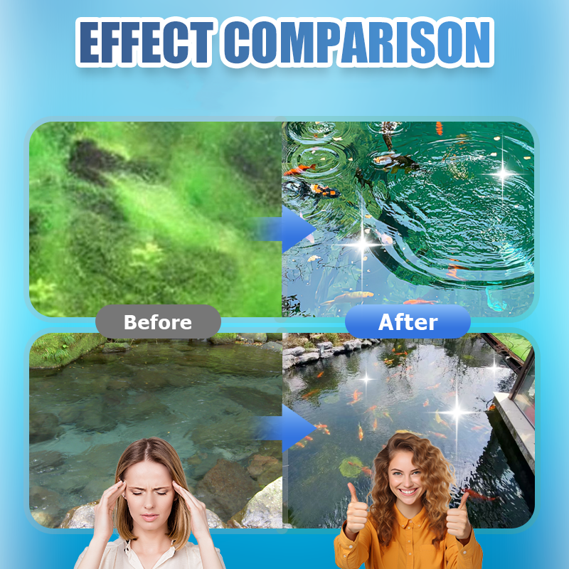 🐟【Kupte 1 a získejte 1 zdarma 🔥🔥】Prémiový prášek pro jezírka 🌊 Čistič vody a kontrola řas