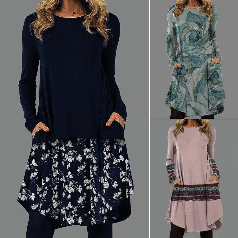 🔥🌺【S-5XL】Nové vintage šaty v etnickém stylu v různých květinových variantách