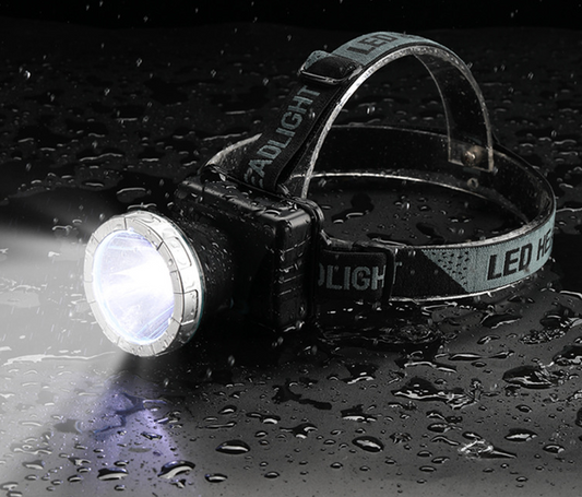 🔥🔥Lanternă Frontală Ultra-Luminoasă – 12h Autonomie, Ușoară și Impermeabilă