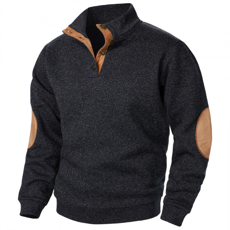 💥【Nové podzimní modely】💥Pánská mikina s novým stojáčkem -4097029