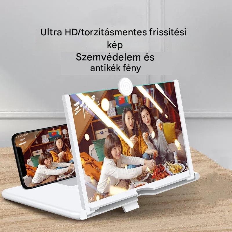 🔥Utolsó nap 49% kedvezmény - A képernyőnagyító legújabb verziója mobilra✨ (világosabb kép, szemvédelem a kék fény ellen, 3D kijelző, minden korosztály számára alkalmas)