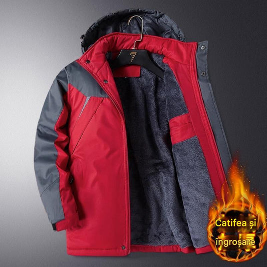 【L-6XL】🧥❄️ Pánská větruodolná, nepromokavá a teplá outdoorová bunda pro muže větších velikostí🌨️✨ --4157998