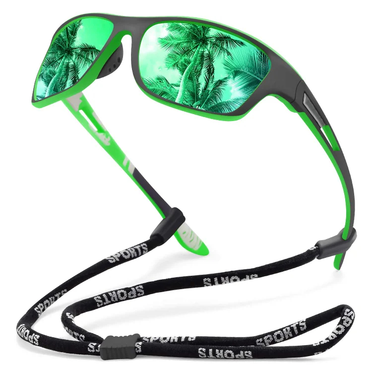 🚵♂️😎【Reducere 50% 🔥】🕶⚡ Ochelari de soare sport pentru bărbați, polarizați, cu lentilă reflectorizantă reală, moderni și rezistenți la praf, ideali pentru ciclism în aer liber