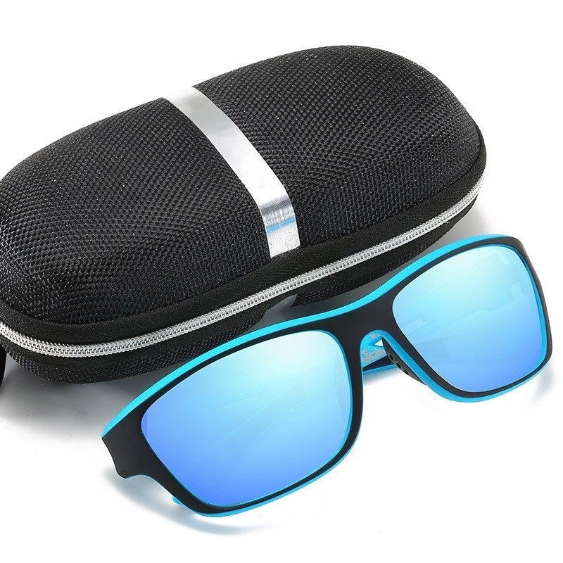 🚵♂️😎【Reducere 50% 🔥】🕶⚡ Ochelari de soare sport pentru bărbați, polarizați, cu lentilă reflectorizantă reală, moderni și rezistenți la praf, ideali pentru ciclism în aer liber