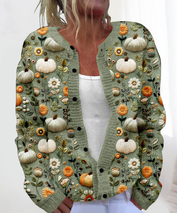 🌸【M-4XL】Teplý a pohodlný, ideální na podzim, Nový, módní a pohodlný dámský kardigan -4159056