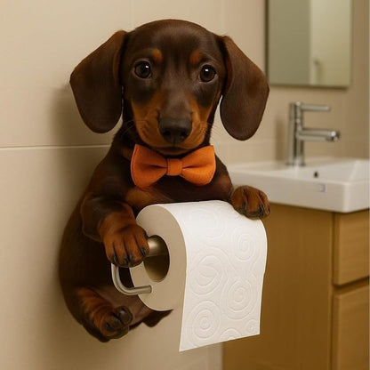🐕【Kup 1, a drugi dostaniesz gratis 🔥】Uchwyt na papier toaletowy z uroczym wzorem szczeniaka ✅️Płatność przy odbiorze