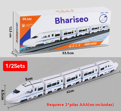 🚄🚄Descuento -42%🔥 Modelo de tren eléctrico de alta velocidad, tren pequeño universal, tren de alta velocidad, juguete para la primera infancia
