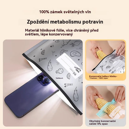 🥩【20 malých + 20 středních + 20 velkých】Sáček z hliníkové fólie potravinářské kvality se zipem pro zachování čerstvosti, vhodný do domácí lednice-4078330