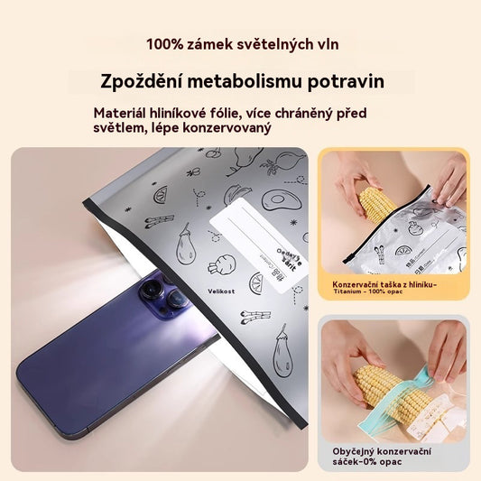 🥩【20 malých + 20 středních + 20 velkých】Sáček z hliníkové fólie potravinářské kvality se zipem pro zachování čerstvosti, vhodný do domácí lednice-4078330