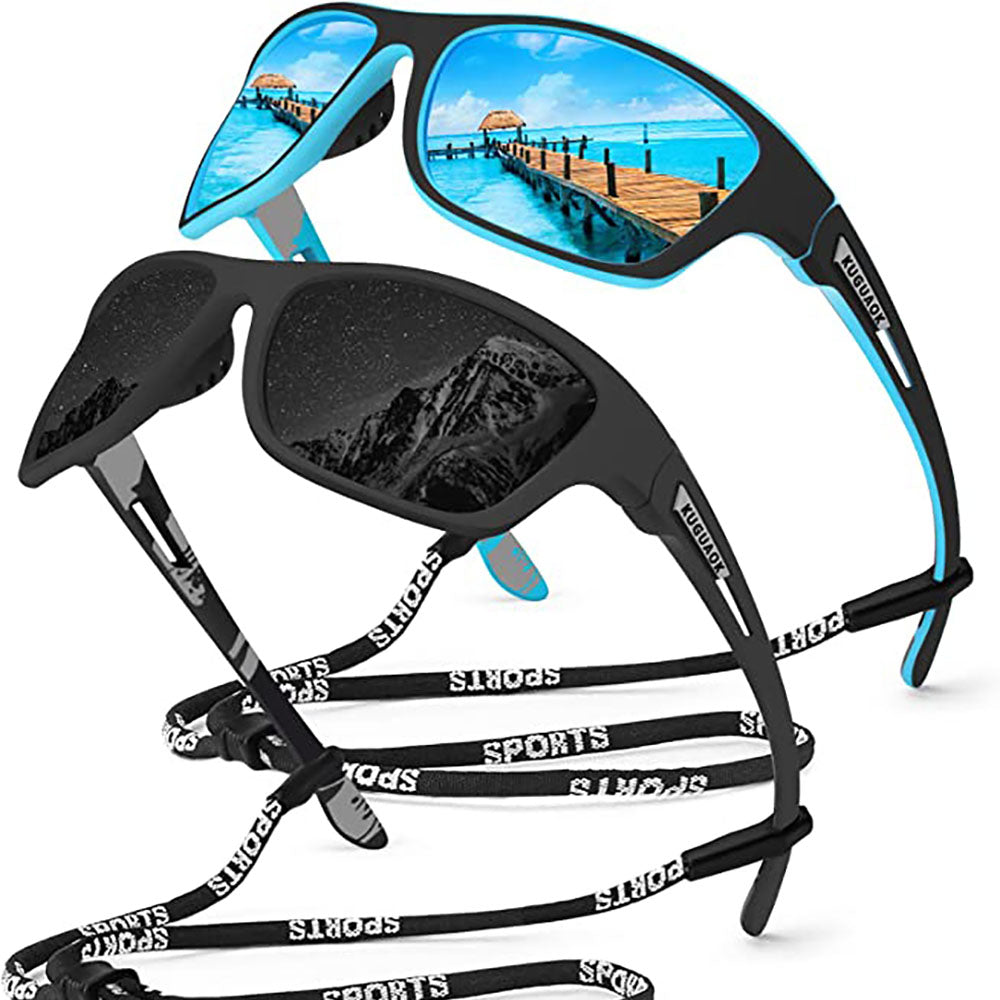 🚵‍♂️😎【Reducere 50% 🔥】🕶⚡ Ochelari de soare sport pentru bărbați, polarizați, cu lentilă reflectorizantă reală, moderni și rezistenți la praf, ideali pentru ciclism în aer liber