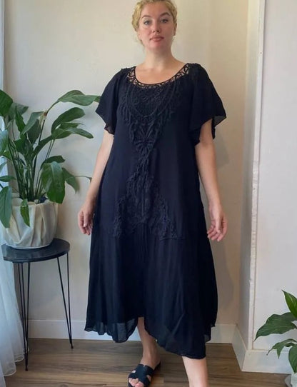 🔥❤️【S-5XL】nové šaty, plus size, pohodlné a volné🔥Vynikající kvalita👌Perfektně padnou všem typům postav👌