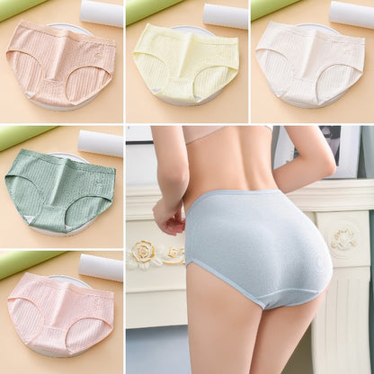 🧁✨【7 darabos csomag】Új nyári női magas derekú pamut bugyi, kényelmes és légáteresztő