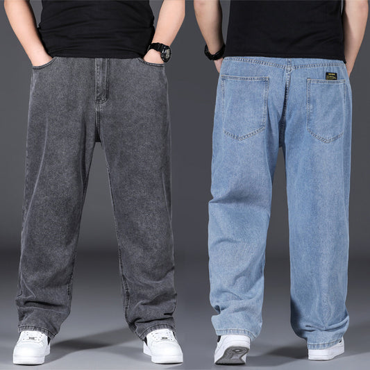 🤸‍♂️👖【50% sleva 🔥】【45–150 kg】🌌Nový model 2025: pánské džíny větší velikosti, široký střih, strečové a pohodlné