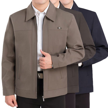 🔥🔥【Sleva 50 %】Klasické pánské sako–bunda na zip s bočními knoflíky