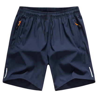 ❄🆒👖【Kup 1, získej 1 zdarma 😍】【M–4XL】Velkých velikostech letní pánské sportovní šortky z ledového hedvábí, pro muže 60–140 kg