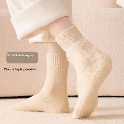 🔥【Kupte 3 kusů, dostanete 3 zdarma】🧦Silné a teplé vlněné ponožky na zimu, super silné a hřejivé, elastické, velikost 35-42