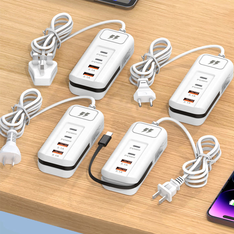 ⚡ USB prodlužovací kabel a přepěťová ochrana |4-portový Smart Hub, 30minutové rychlé nabíjení a přepěťová ochrana | Udržujte svůj počítač a cestovní vybavení v pořádku 🎄✨