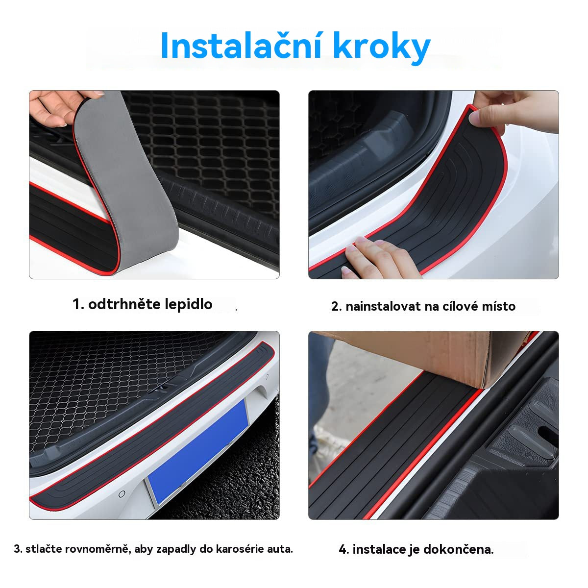 🚗🚗 Ochranné lišty do kufru/prahů, ochranné nálepky na auto, ochranné lišty proti kolizi a poškrábání