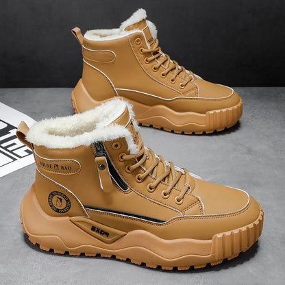 👞[39-44] Pánské nové zimní teplé sněhule s tlustou podrážkou a fleecovou podšívkou -4163943