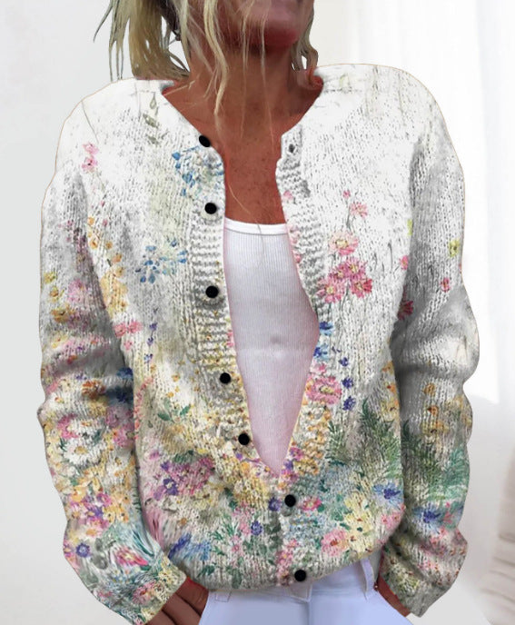 🌸【M-4XL】Teplý a pohodlný, ideální na podzim, Nový, módní a pohodlný dámský kardigan -4159056