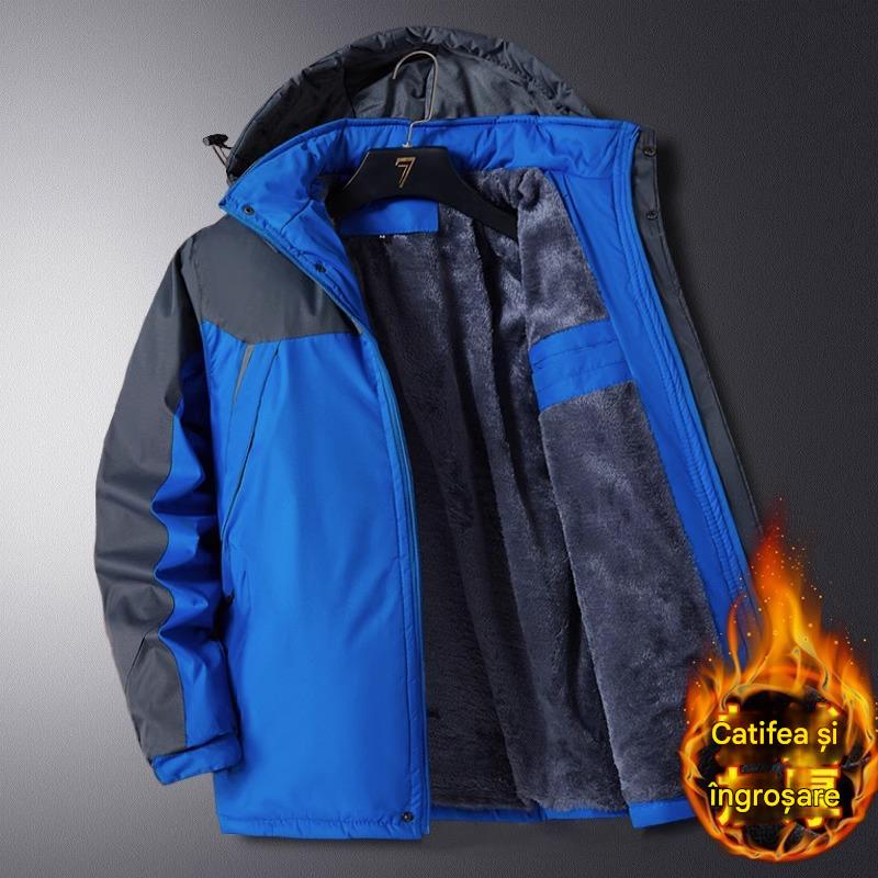 【L-6XL】🧥❄️ Pánská větruodolná, nepromokavá a teplá outdoorová bunda pro muže větších velikostí🌨️✨ --4157998