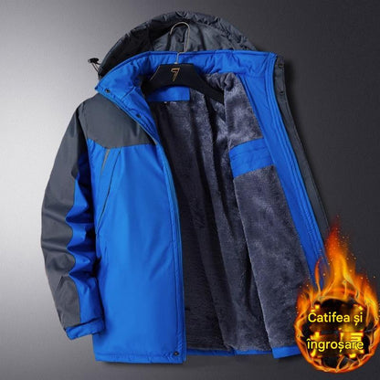 【L-6XL】🧥❄️ Pánská větruodolná, nepromokavá a teplá outdoorová bunda pro muže větších velikostí🌨️✨ --4157998